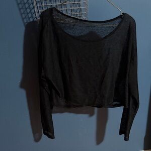 Black Sheer Women's Top